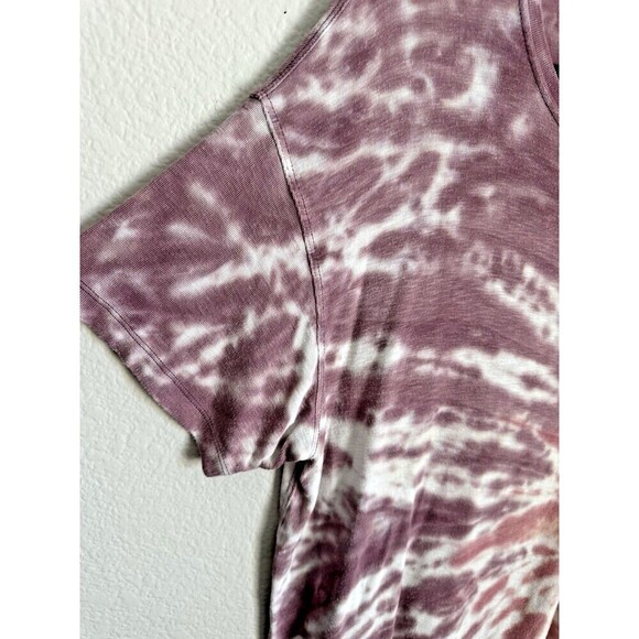 American Eagle Shirt Tie Dye Women's Size Medium Short Sleeve Crew Neck Light - Picture 5 of 6